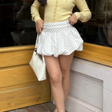 FALDA GLOBO DOBLE CINTURON POLKAS