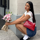 Bolsa baguette charol