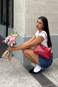 Bolsa baguette charol