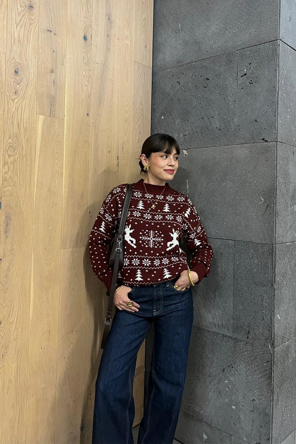 Suéter navideño renos