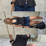 Top halter botones al frente