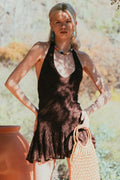 Vestido encaje halter