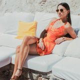 Vestido mesh detalle cuentas