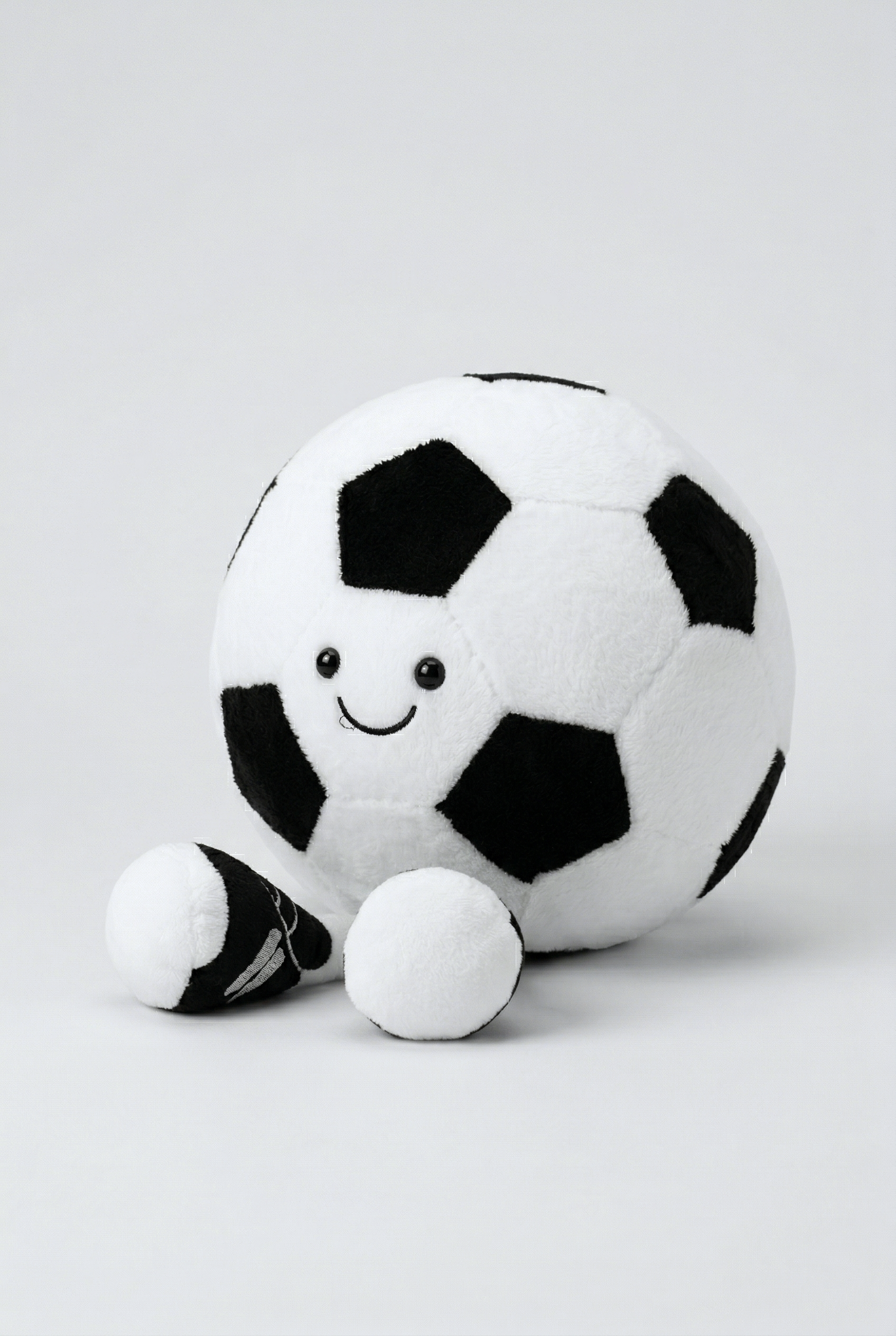 Peluche balón NEGRO BLANCO