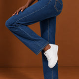 Jeans flare slim confort