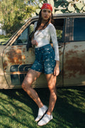 Short amplio detalle girasol